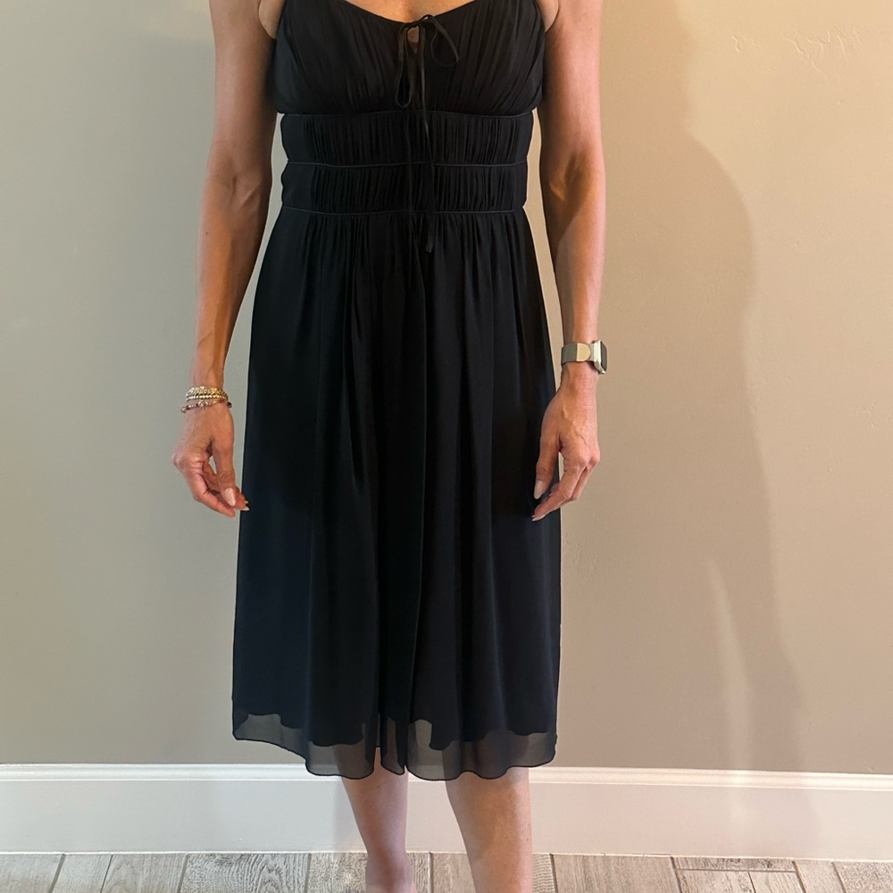 Elegant Black Midi Dress
